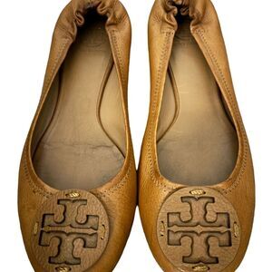 Tory Burch Brown Leather Flats